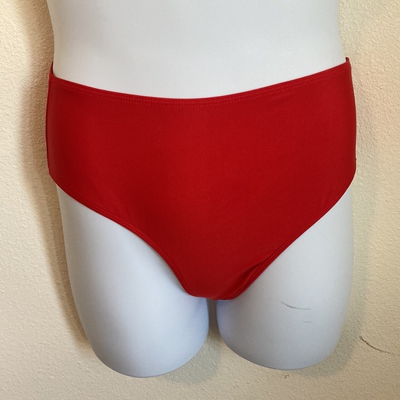 Red Ruffle Bikini 0X - Picture 5 of 7